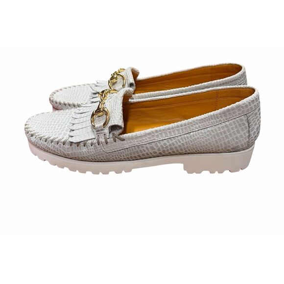 Robert Zur Broadwick Croc in White NWB Size 9 1/2AA main image 4